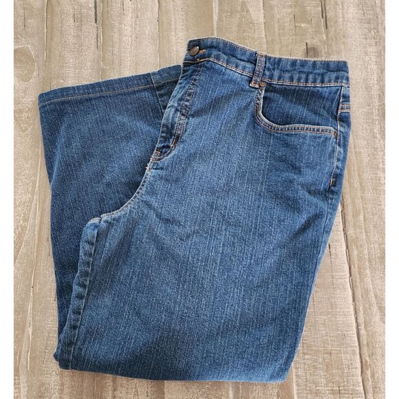 Kim Rogers Denim - Kim Rogers Womens. Jeans Size 16 short Classic Fit Straight Leg Blue Denim